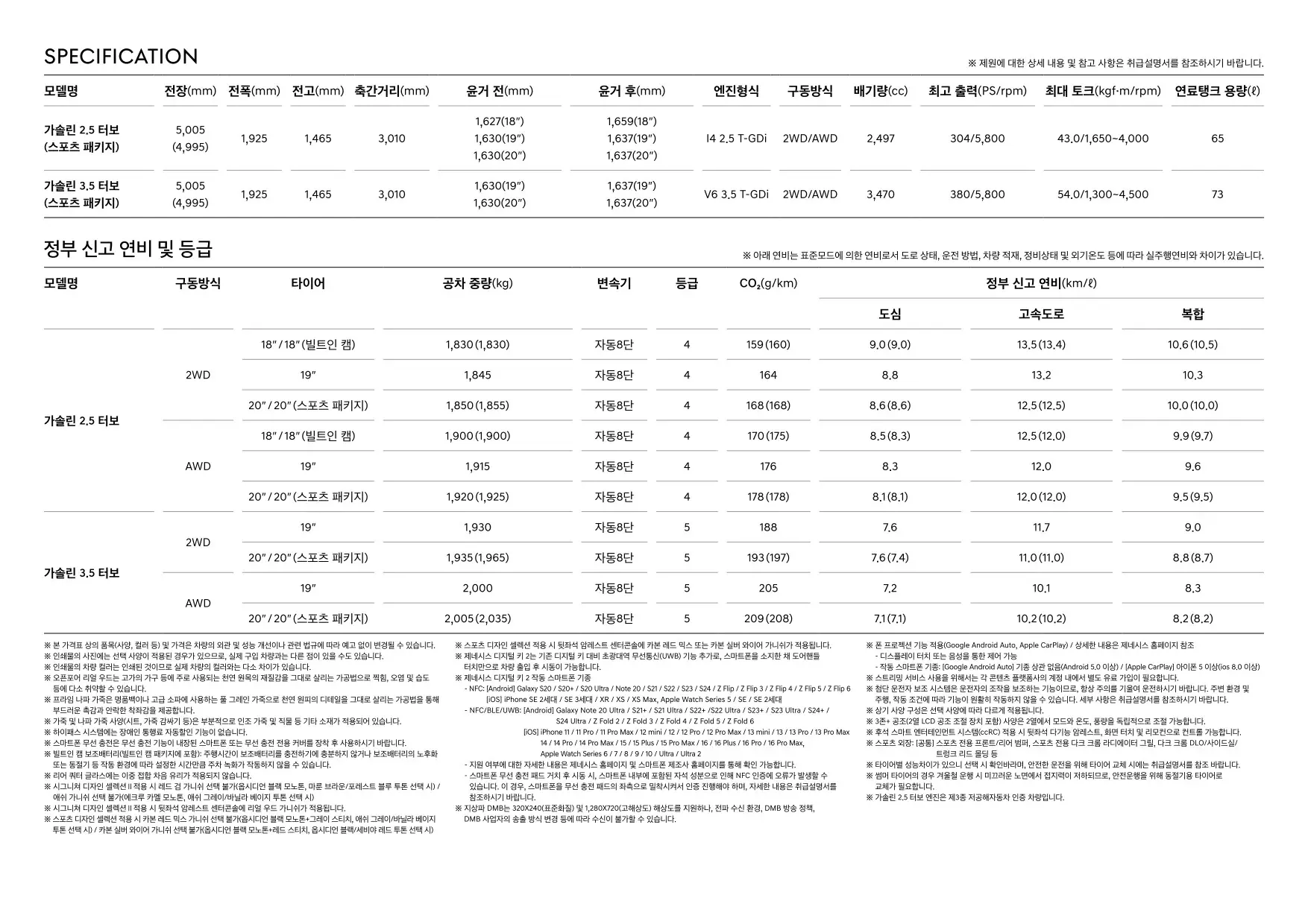 2024년 12월 제네시스 G80 신차가격표 5쪽
